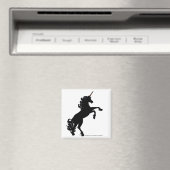 Einhorn-Silhouette Magnet (In Situ (Geschirrspüler))