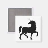 Einhorn-Silhouette Magnet (Vorderseite/Rückseite)