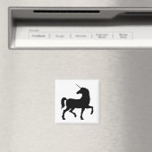 Einhorn-Silhouette Magnet (In Situ (Geschirrspüler))