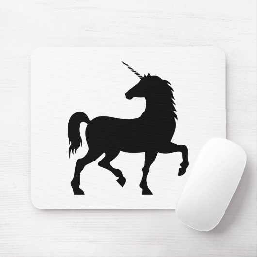 Einhorn-Silhouette Mousepad (Mit Mouse)