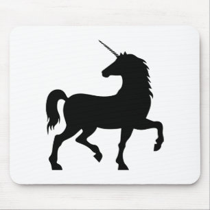 Einhorn-Silhouette Mousepad