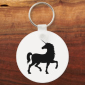 Einhorn-Silhouette Schlüsselanhänger (Vorderseite)