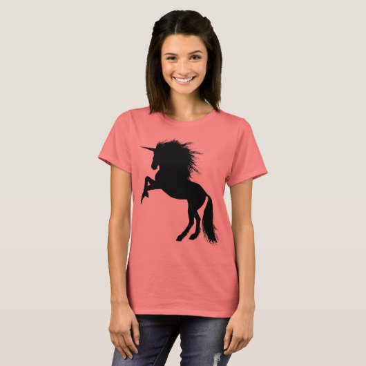 Einhorn-Silhouette T-Shirt (Vorne ganz)