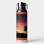 Einhorn Silhouette Wasser Flasche (Vorderseite)