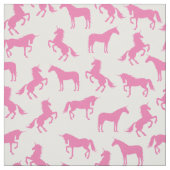 Einhorn-Silhouetten Weiß und Rosa Stoff (Muster)