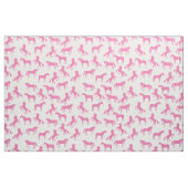 Einhorn-Silhouetten Weiß und Rosa Stoff (Fat Quarter (45,7 x 55,9 cm))