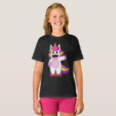 Einhorn-Skater-Skateboard T-Shirt (Vorne ganz)