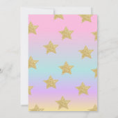 Einhorn Slime Einladung Slime Party Einhorn (Rückseite)