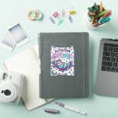 Einhorn Slothicorn Langsame Magie Farbiger Marktpl Aufkleber (iPad Hülle)