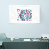 Einhorn Slothicorn Langsame Magie Farbiger Marktpl Banner (Messeveranstaltung)