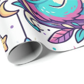 Einhorn Slothicorn Langsame Magie Farbiger Marktpl Geschenkpapier (Rolleneckpunkt)