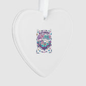 Einhorn Slothicorn Langsame Magie Farbiger Marktpl Ornament (Vorderseite)