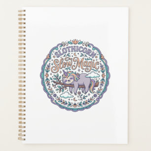 Einhorn Slothicorn Langsame Magie Whimsical T-Shir Planer