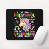 Einhorn So Long Pre K Abschluss Kindergarten Hier Mousepad (Mit Mouse)