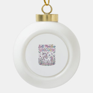 Einhorn Soft Wiese Einhorn Süß Vektor Design Keramik Kugel-Ornament