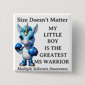 Einhorn, Sohn, Kind, MS Warrior Button (Vorderseite)