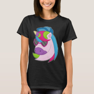 Einhorn-Sonnenbrille-Mütze T-Shirt