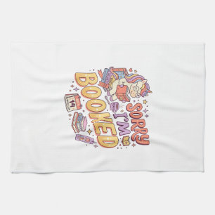 Einhorn Sorry Ich Bin Gebucht Whimsical Zazzle Des Geschirrtuch