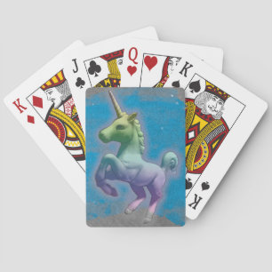 Einhorn-Spielkarte-Standard (blauer Nebelfleck) Spielkarten