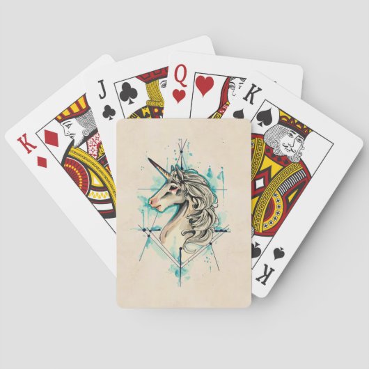 Einhorn Spielkarten (Rückseite)