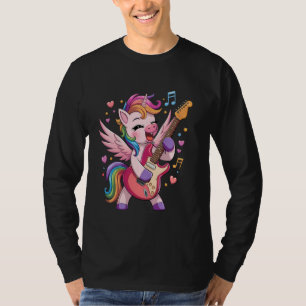 Einhorn spielt Gitarre Einhorn Rockstar Gitarre Ro T-Shirt