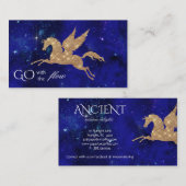 Einhorn spielt visitenkarte (Vorne/Hinten)