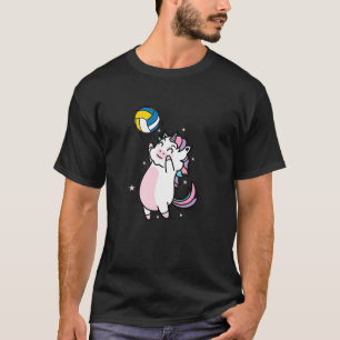 Einhorn spielt Volleyball Fabelwesen Sport T-Shirt