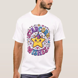 Einhorn Starcorn Wünsche Kommerzieller Druck auf A T-Shirt