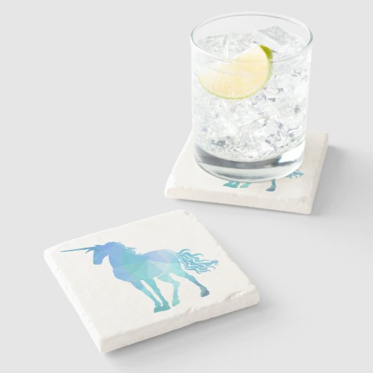 Einhorn Steinuntersetzer (Seitenansicht)