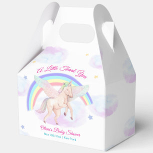 Einhorn Stern Regenbogen Märchen Baby Shower Geschenkschachtel