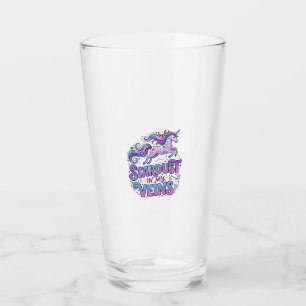 Einhorn-Sternenstaub in meinen Adern Retro-Stil Sü Glas