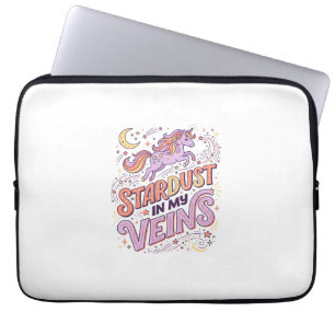 Einhorn-Sternenstaub in meinen Adern Whimsical Mer Laptopschutzhülle
