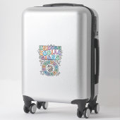 Einhorn-Sternzeichen Kawaii-Vektordesign_1 Aufkleber (Koffer)