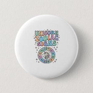 Einhorn-Sternzeichen Kawaii Vektordesign_1 Button