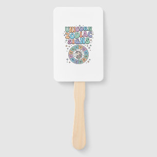 Einhorn-Sternzeichen Kawaii-Vektordesign_1 Fächer