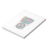 Einhorn-Sternzeichen Kawaii-Vektordesign_1 Notizblock (Rotiert)