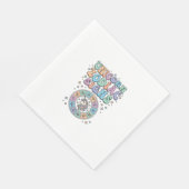 Einhorn-Sternzeichen Kawaii-Vektordesign_1 Serviette (Ecke)