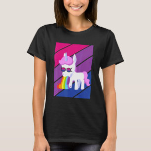 Einhorn Stolz Bisexuellen-Flagge LGBTQ Stolzer Ver T-Shirt