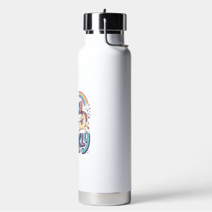 Einhorn Stormy aber funkelnd Launisch Merch Design Trinkflasche