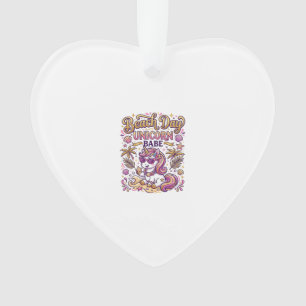 Einhorn Strand Tag Einhorn Babe Stylisch Zazzle De Ornament