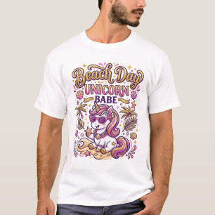 Einhorn Strand Tag Einhorn Babe Stylisch Zazzle De T-Shirt