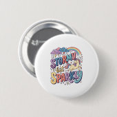 Einhorn stürmisch aber funkelnd wunderliche Merch Button (Vorne & Hinten)