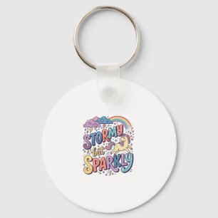 Einhorn stürmisch aber funkelnd wunderliche Merch Schlüsselanhänger