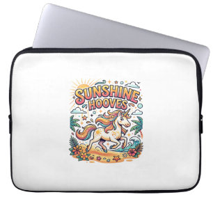 Einhorn Sunshine Hufe Commercial Aufkleber und T-S Laptopschutzhülle