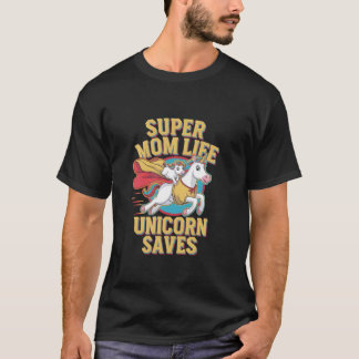 Einhorn Super-Mama Lebensretter Lehrer Damen Fanta T-Shirt