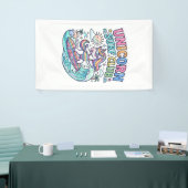 Einhorn-Surf-Club Banner (Messeveranstaltung)