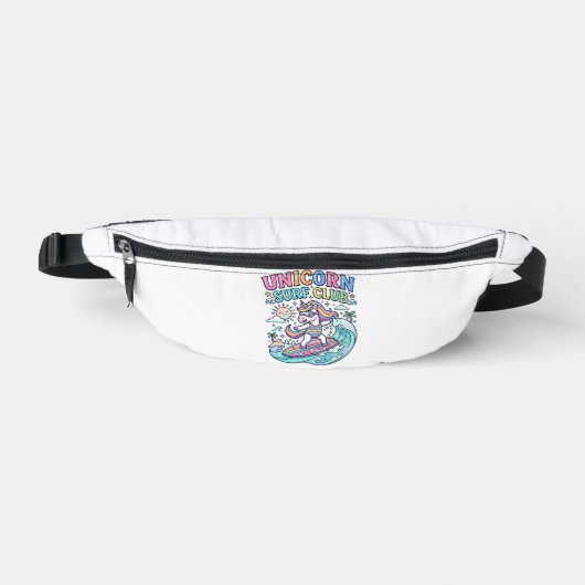 Einhorn-Surf-Club Bauchtasche (Vorderseite)