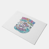 Einhorn-Surf-Club Fußmatte (Schrägansicht)