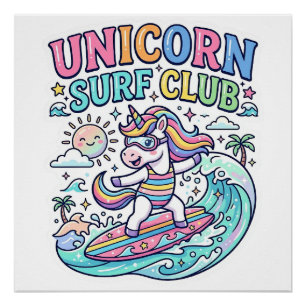 Einhorn-Surf-Club Poster