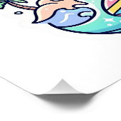 Einhorn-Surf-Club Poster (Ecke)